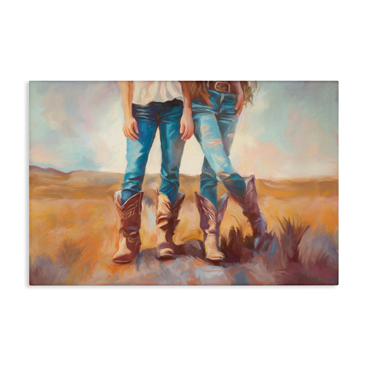 Stupell Industries All About The Cowboy Boots Canvas, design by Ramona Murdock